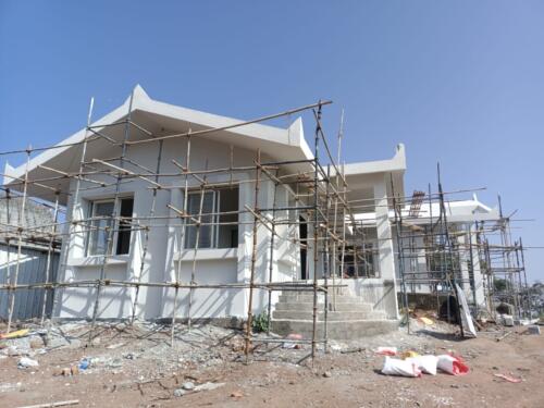 Dhamma hall finishing works works in progress