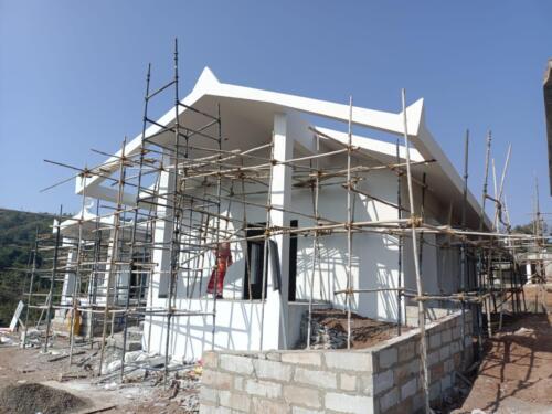 Admin building finishing works in progress